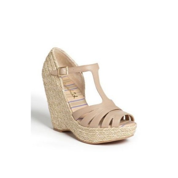 SPLENDID Sandals Lovely ESPADRILLE Wedge BRAIDED Jute WRAPS 9 - Picture 1 of 1